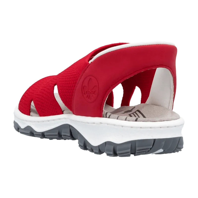 Rieker Rieker FSK Damen Sandalen für Damen, rot, Größe 42 EU, Rot, – Produktbild 3 von 6