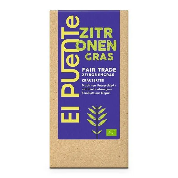 El Puente El Puente Bio-Zitronengrastee lose fein geschnitten | Fair Trade | Bio-zertifiziert | Vegan | Glutenfrei, Mehrfarbig, – Produktbild 1 von 1