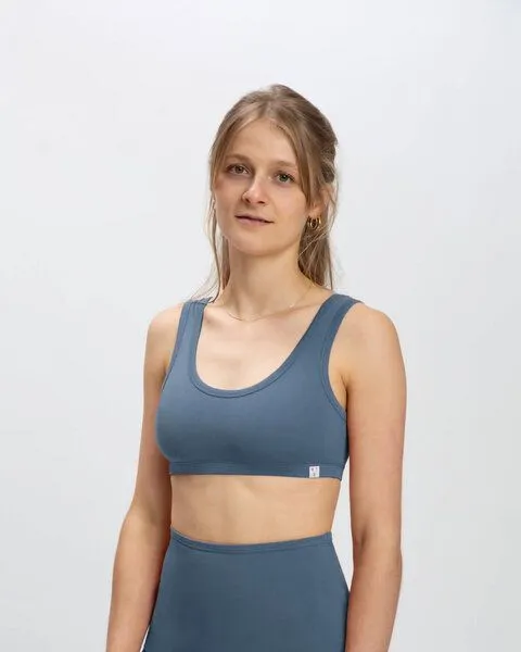 MATONA Matona Bralette | Basic Bra | aus Bio-Baumwolle | GOTS-zertifiziert, Petrol, – Produktbild 1 von 2