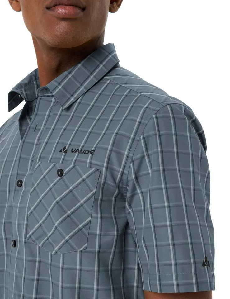 Vaude Vaude Kurzarmhemd MEN'S ALBSTEIG SHIRT III Kurzarm, aus Lyocell und Polyester, mit Knopfleiste, Heron, – Produktbild 3 von 4