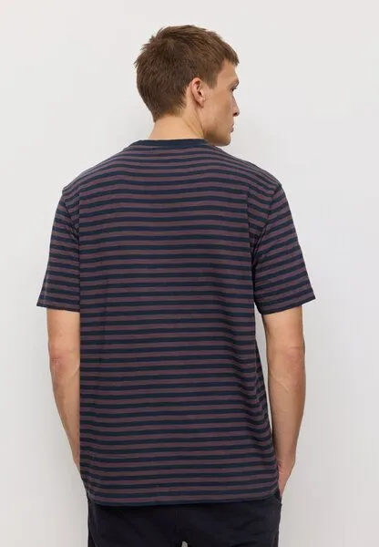 recolution recolution T-Shirt DELONIX STRIPES, Dark grape, – Produktbild 3 von 4