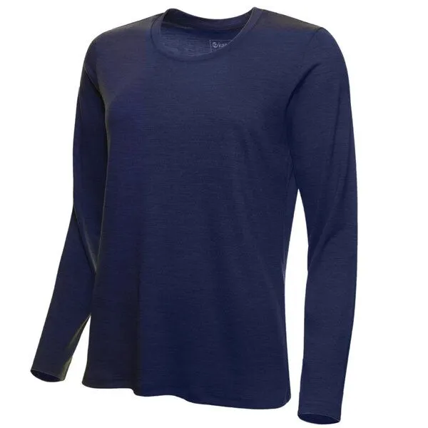 Kaipara - Merino Sportswear Kaipara - Merino Sportswear Urban Merino Longsleeve Damen Regular 200, Navy, – Produktbild 2 von 2
