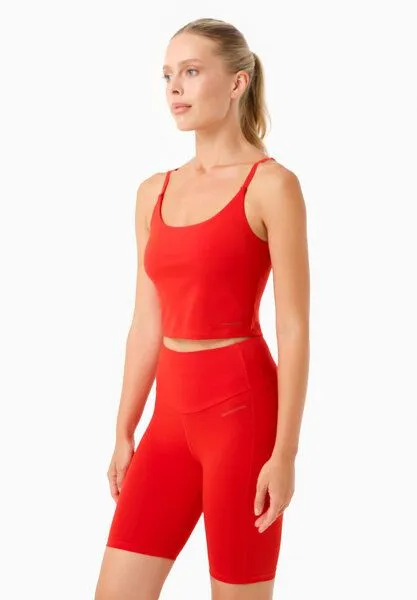 ORGANICATION ORGANICATION TARRA | Crop-Top aus Bio-Baumwolle, Red hot, – Produktbild 3 von 3