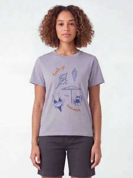 watapparel watapparel T-Shirt Frauen Taste of summer, Lavender, – Produktbild 2 von 2