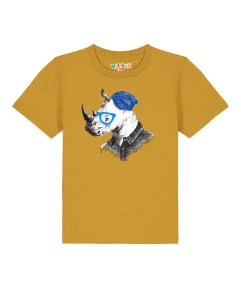 watabout.kids watabout.kids T-Shirt Kinder Nashorn, Ochre, – Produktbild 1 von 2