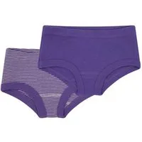 loud + proud loud + proud Babys & Kinder Doppelpack Pantys aus Feinrippp, GOTS-zertifiziert, Violet(lila), – Produktbild 1 von 1