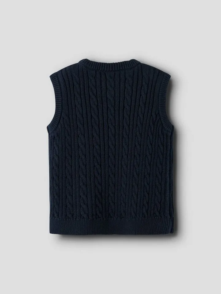 name it name it Pullunder NMMROMAN KNIT SLIPOVER, Blau, – Produktbild 2 von 4