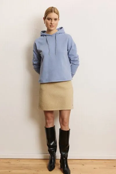 Tranquillo Tranquillo Hoodie Arvidee aus Biobaumwolle - tempest blue – Produktbild 8 von 8