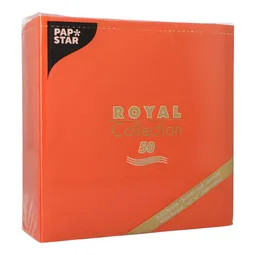 PAPSTAR PAPSTAR Papierserviette Servietten ROYAL Collection 1/4-Falz 40 cm x 40 cm nektarine 50 Stk – Produktbild 1 von 1