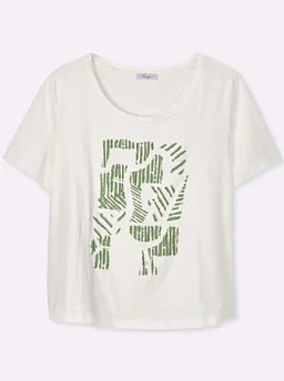 sheego Rundhalsshirt ecru – Produktbild 1 von 1
