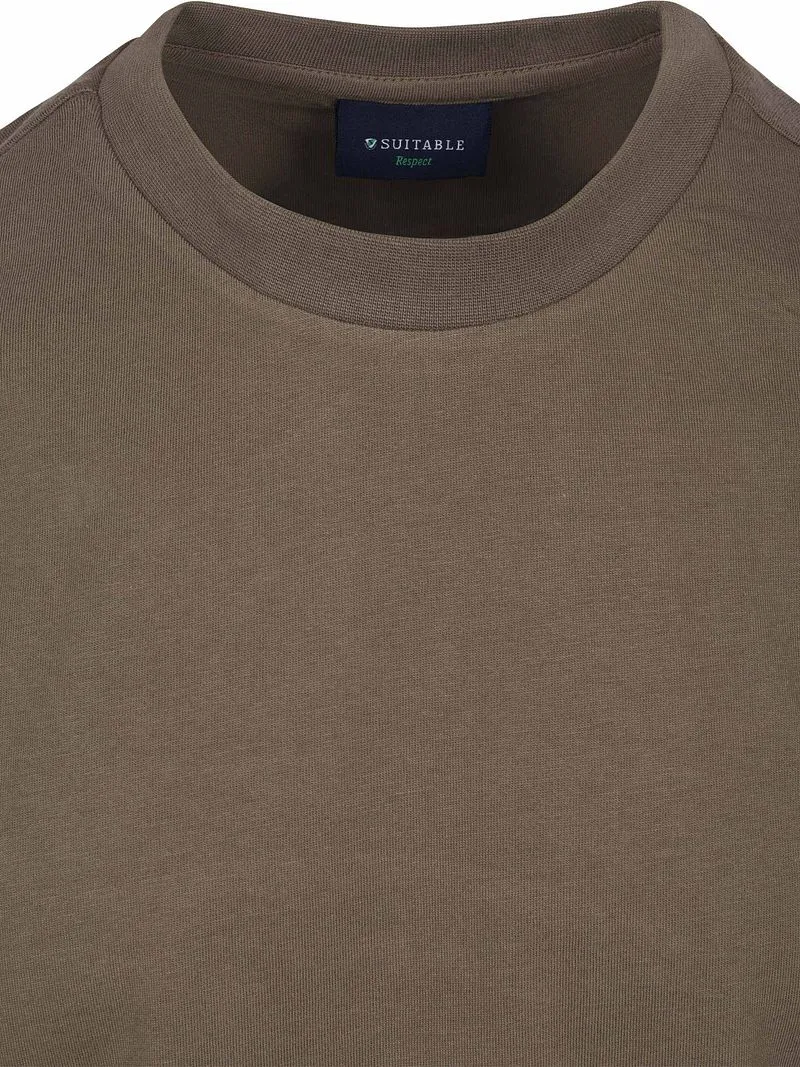 Suitable Suitable Respect T-Shirt Tim Hellbraun - Größe 3XL, Braun, – Produktbild 3 von 5