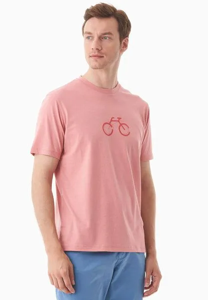 ORGANICATION ORGANICATION T-Shirt aus Bio-Baumwolle, Rosa(flamingo pink), – Produktbild 3 von 3