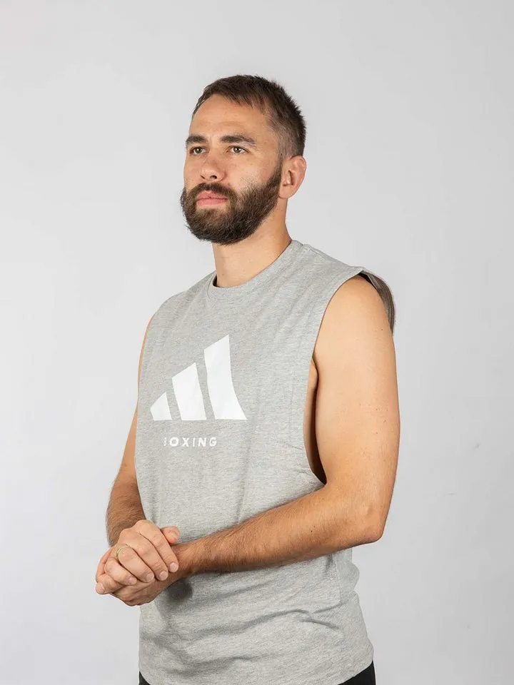 adidas Performance adidas Performance Muskelshirt Community Tank Top Boxing, Grau, – Produktbild 4 von 5