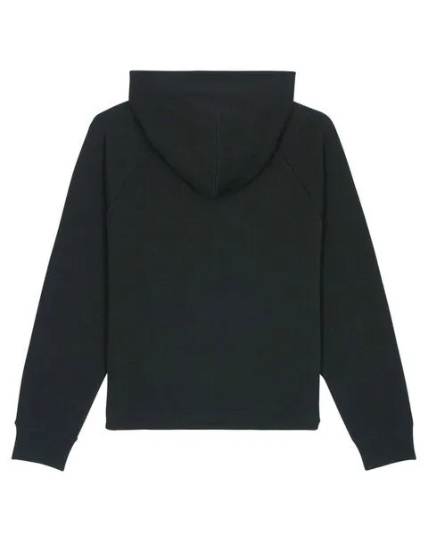 Human Family Human Family Kurzer Damen Hoodie "Invent - LIMITED", Schwarz, – Produktbild 3 von 4
