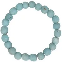 Global Mamas Global Mamas Armband mit Perlen aus Recycling Glas, Durchmesser ca. 7,5 cm, Blau, – Produktbild 1 von 1