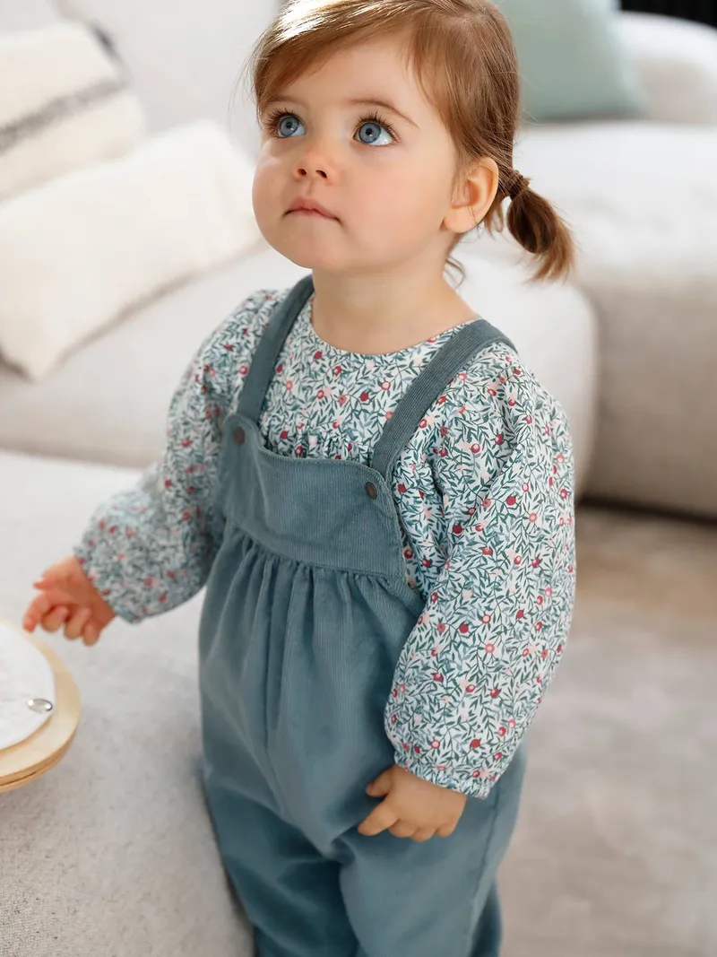 Vertbaudet Mädchen Baby-Set, Hellblau, – Produktbild 1 von 4