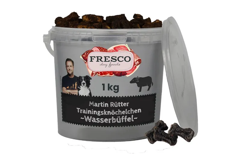 Fresco Dog Martin Rütter Trainingsknöchelchen Wasserbüffel 1kg, Hunde Leckerli, Snack für: Hunde, Hypoallergen, getreidefrei, zuckerfrei – Produktbild 1 von 5