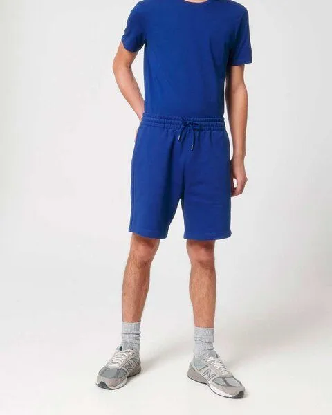 YTWOO YTWOO Sweatshorts, Joggingshorts aus 100% Cotton (Bio) - Organic Carded, Fair Trade, Blau, – Produktbild 2 von 4