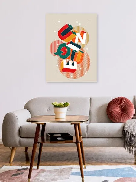 Photocircle Photocircle Poster / Leinwandbild - UNIQUE - 3D Letters – Produktbild 2 von 4