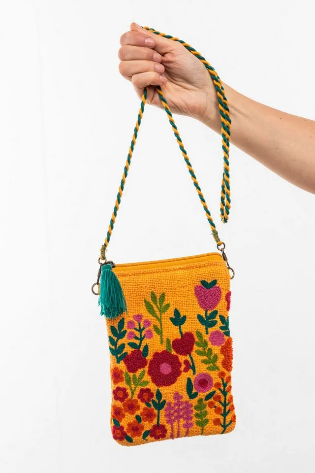 Tranquillo Tranquillo Umhängetasche FLOWERS, Orange, – Produktbild 7 von 8