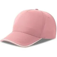 Atlantis Headwear Atlantis Headwear Atlantis Cap Basecap Kappe Recy Five Pipe Cappy zweifarbig, Pink/weiss, – Produktbild 1 von 1