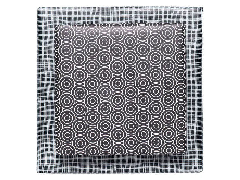 MY PRETTY CIRCUS 3 Bogen My Pretty Circus Recycling-Geschenkpapier "Circles + Net" schwarz, 48 x 67 cm – Produktbild 1 von 1