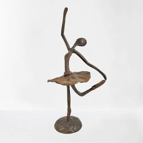 Moogoo Creative Africa Moogoo Creative Africa Bronze-Skulptur "Danseuse de ballet" Ballerina 27 cm, handgemacht und fair – Produktbild 5 von 5