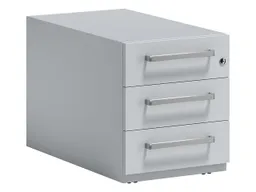 Bisley Bisley Rollcontainer "Note" mit Griff, 3 Schubladen T 77,5 cm lichtgrau – Produktbild 1 von 1