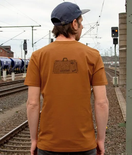 Cmig Cmig Reisekoffer T-Shirt für Herren in roasted orange – Produktbild 2 von 4