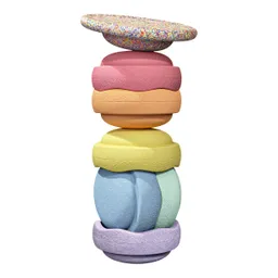 Stapelstein® Stapelstein® Rainbow Set pastel Ø 27,5cm, H: 12cm, Ø 35,5cm, H: 8,4cm – Produktbild 1 von 1