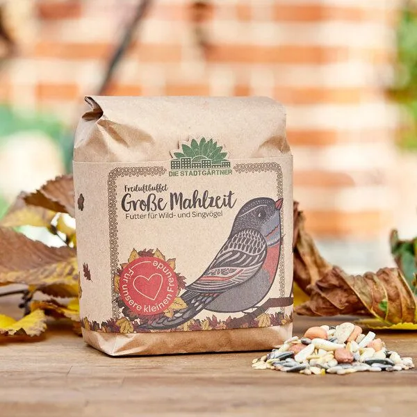 Die Stadtgärtner Die Stadtgärtner 1L Futter für alle Vögel I Vogelfutter für Amseln, Rotkehlchen, Meisen – Produktbild 2 von 4