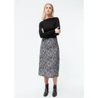Givn Berlin Givn Berlin Midirock GBTINA aus TENCEL, Black / grey (snake), – Produktbild 1 von 1
