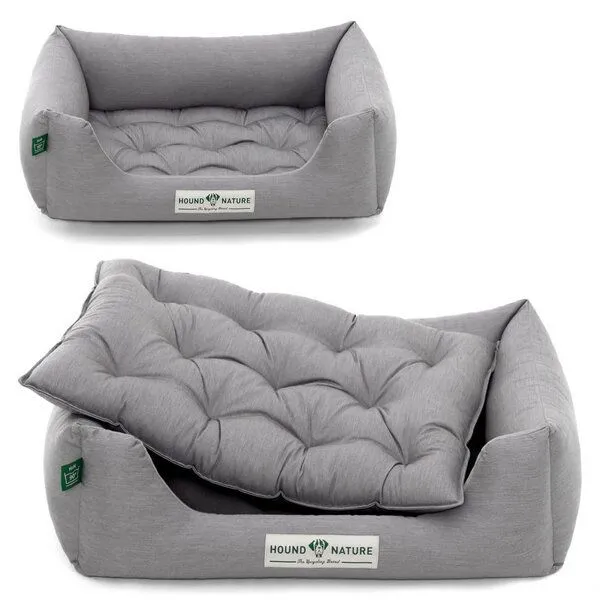 HOUND & NATURE HOUND & NATURE Öko Hundebett ZERMATT, Hellgrau, – Produktbild 3 von 7