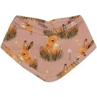 Walkiddy Baby Dreieckstuch Bio-Baumwolle GOTS Pretty Bunnies, saugfähiges Halstuch & Spucktuch, weiches Musselin-Feeling, ideal beim Zahnen, schützt Kleidung zuverlässig und schont empfindliche Babyhaut von Walkiddy – Produktbild 1 von 1