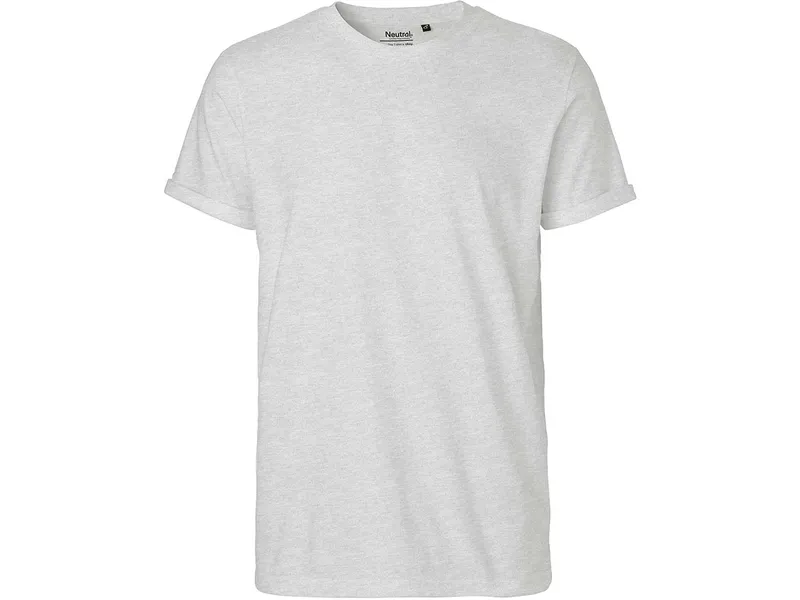 Neutral Neutral® Unisex T-Shirt Rollärmel Bio Baumwolle, Ash, – Produktbild 1 von 5