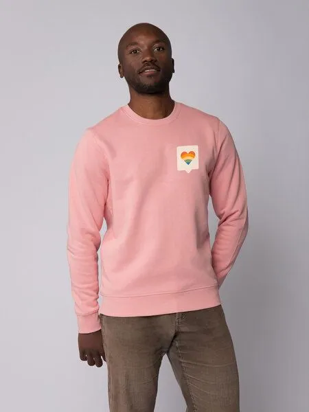 watapparel watapparel Sweatshirt Unisex Von Herzen, Canyon pink, – Produktbild 2 von 3