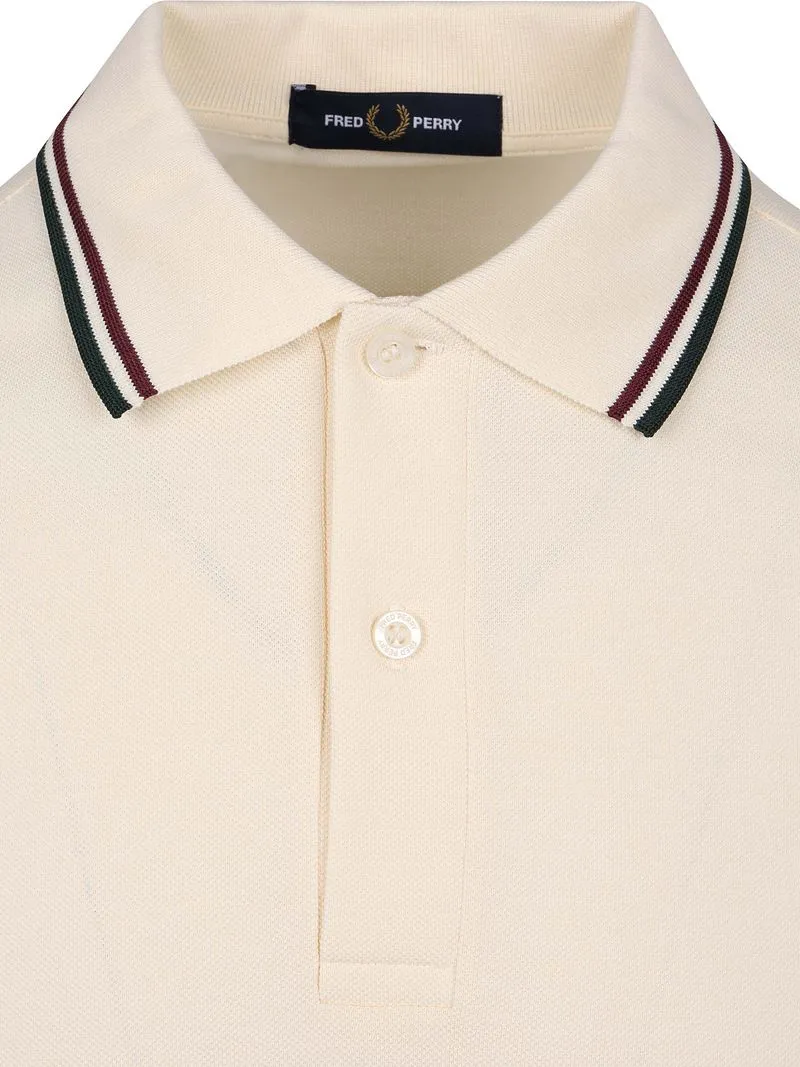 Fred Perry Fred Perry Polo Twin Tipped M3600 Ecru 84A - Größe S, Wollweiß, – Produktbild 3 von 5