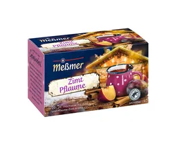 Meßmer Meßmer Zimt Pflaume 20er - Früchtetee mit Pflaume-Zimt-Aroma - Weihnachtlicher Tee - Wintertee - Genussvolle Teestunden - Getränke-Tee. 20 Beutel mit – Produktbild 1 von 1