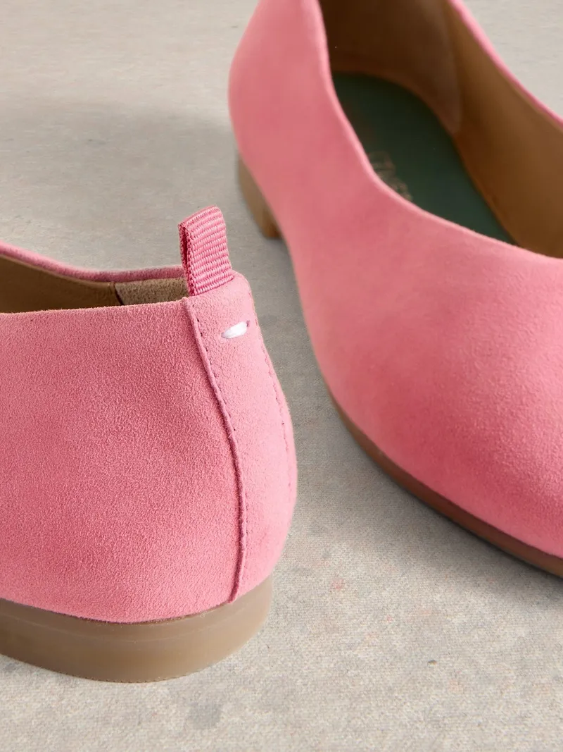 White Stuff Lederballerinas Cheri - 36, Mittelrosa, – Produktbild 3 von 4