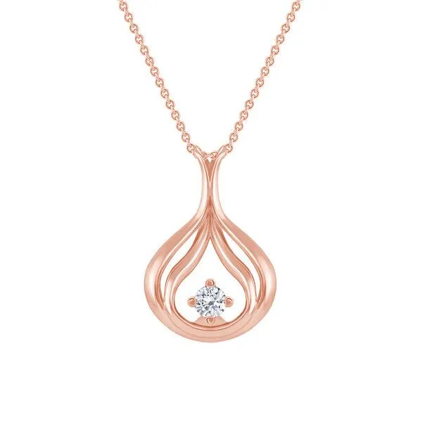 Eppi Eppi Elegante Diamanten-Halskette Tommie, Rosa, – Produktbild 1 von 4