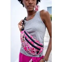 KOKOworld Bauchtasche Saco – Robuste, wasserabweisende Saco Hüfttasche für Alltag & Outdoor – bunter Aufdruck KOKOworld – Fair produziert in Polen – Produktbild 1 von 1