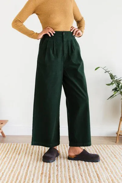 TWOTHIRDS TWOTHIRDS Mikrocordhose Balcarrick, Dark green, – Produktbild 3 von 3
