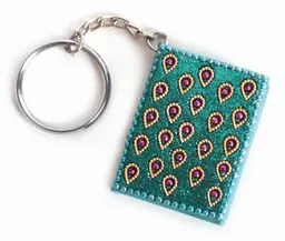 El Puente El Puente Schlüsselanhänger mit Mini-Notizbuch | Fair Trade & Handmade aus Indien – Produktbild 1 von 1