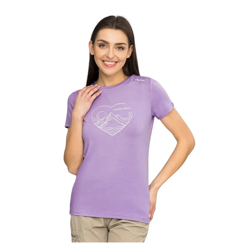 Viking Damen T-Shirt Viking Lenta, Violet, – Produktbild 1 von 1