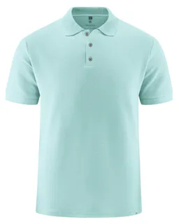 HempAge Hempage Herren vegan Polohemd Aus Piqué Jersey Seeblau – Produktbild 1 von 1