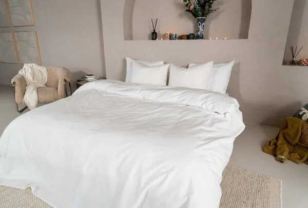 Kayori Kayori Rui Bettwäsche - Peached Twill, Weiss, – Produktbild 1 von 4