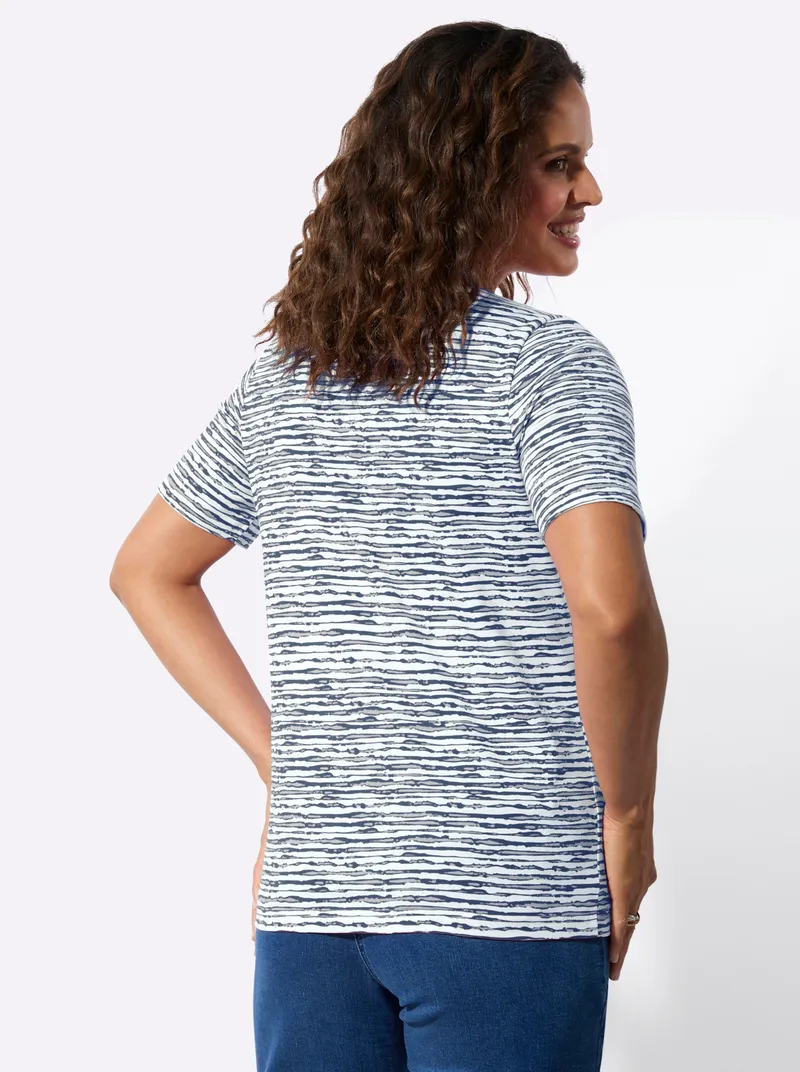 Witt T-Shirt, Marine-rauchblau-bedruckt, – Produktbild 2 von 2