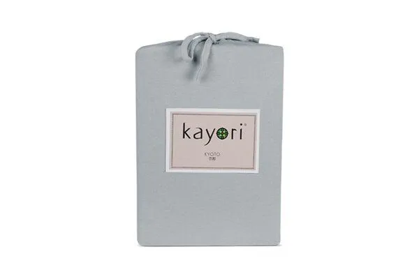 Kayori Kayori Kyoto Spannbettlaken für Splittopper Matratze Jersey, Silbergrau, – Produktbild 1 von 1