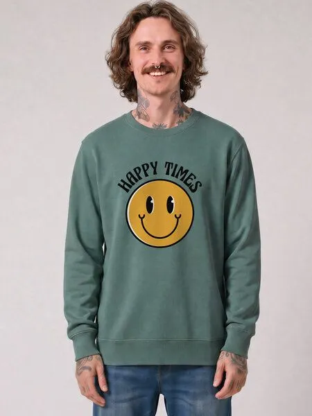 watapparel watapparel Sweatshirt Unisex Happy times, Green bay, – Produktbild 2 von 2