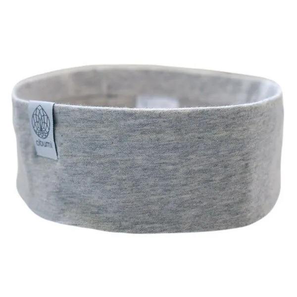 obumi obumi STIRNBAND SCHMAL AUS BIO JERSEY IN VIELEN FARBEN, Light grey, – Produktbild 1 von 4